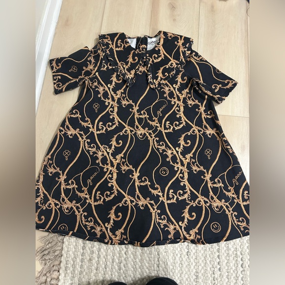 Ganni print denim Dress size 38
